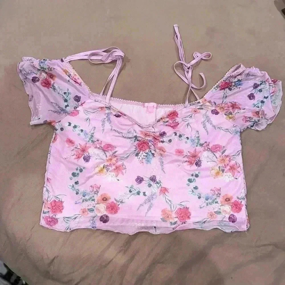 Floral print top